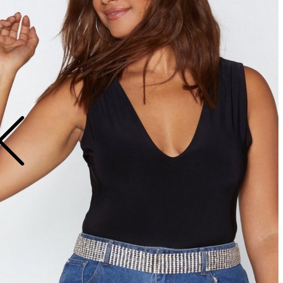 Nastygal Plus size (US 20) black bodysuit - Picture 2 of 7